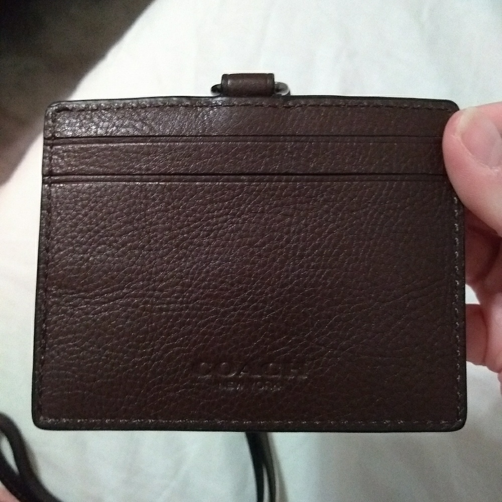 Coach Leather Lanyard